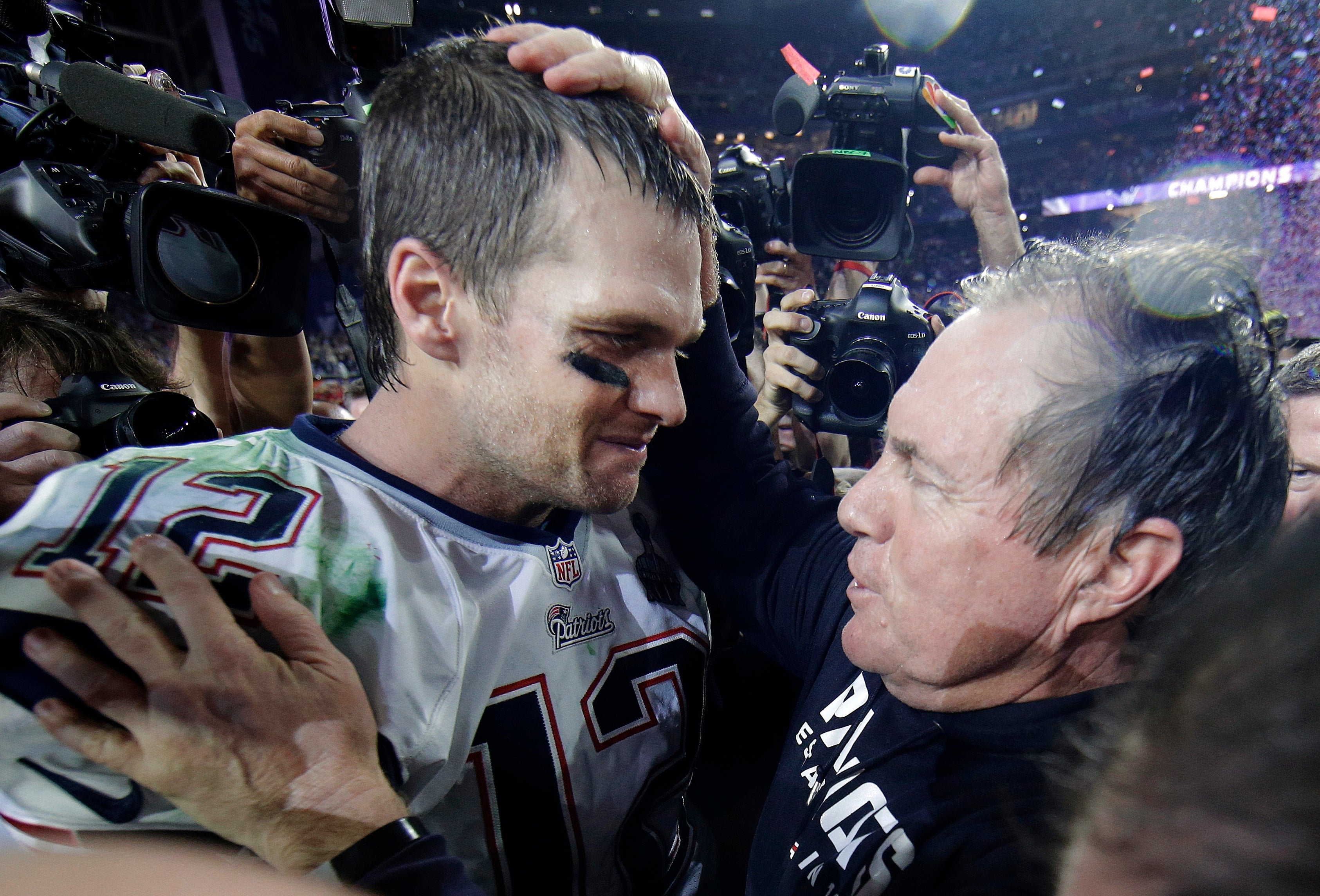 Tom Brady inspired the New England Patriots’ comeback win over the Seattle Seahawks at the Super Bowl in 2015