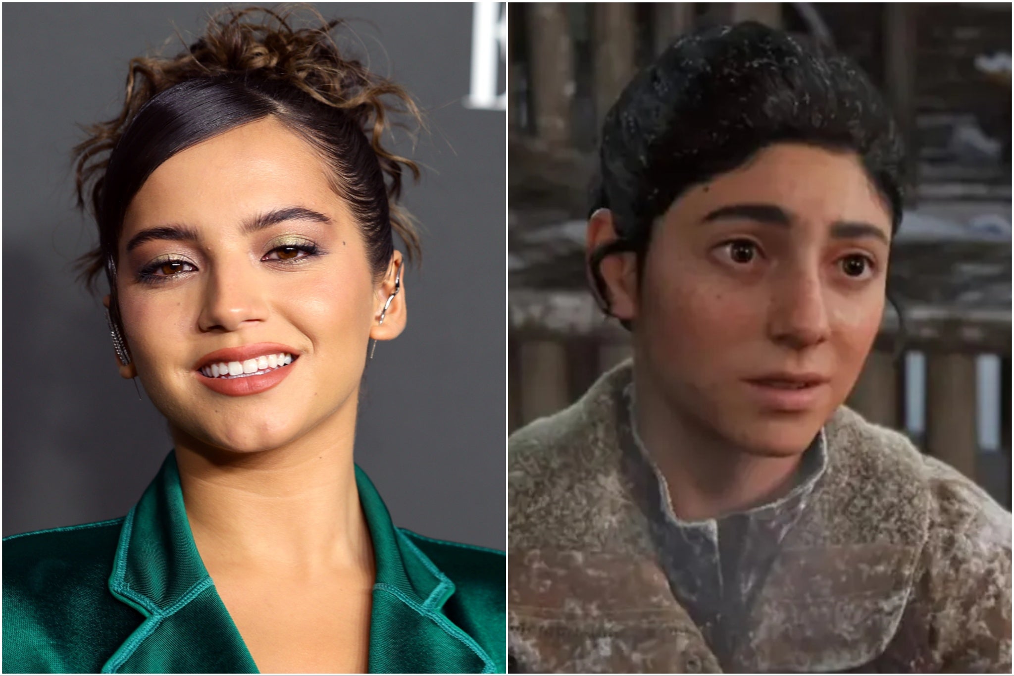 Isabela Merced (left) and Dina from ‘The Last of Us Part II’