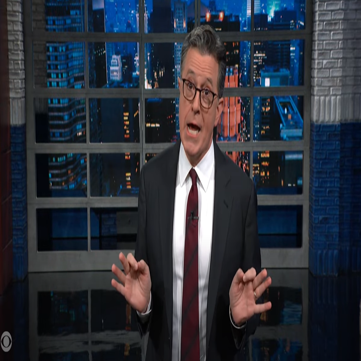 Trump roasted by Stephen Colbert for fraud trial rant | The Independent