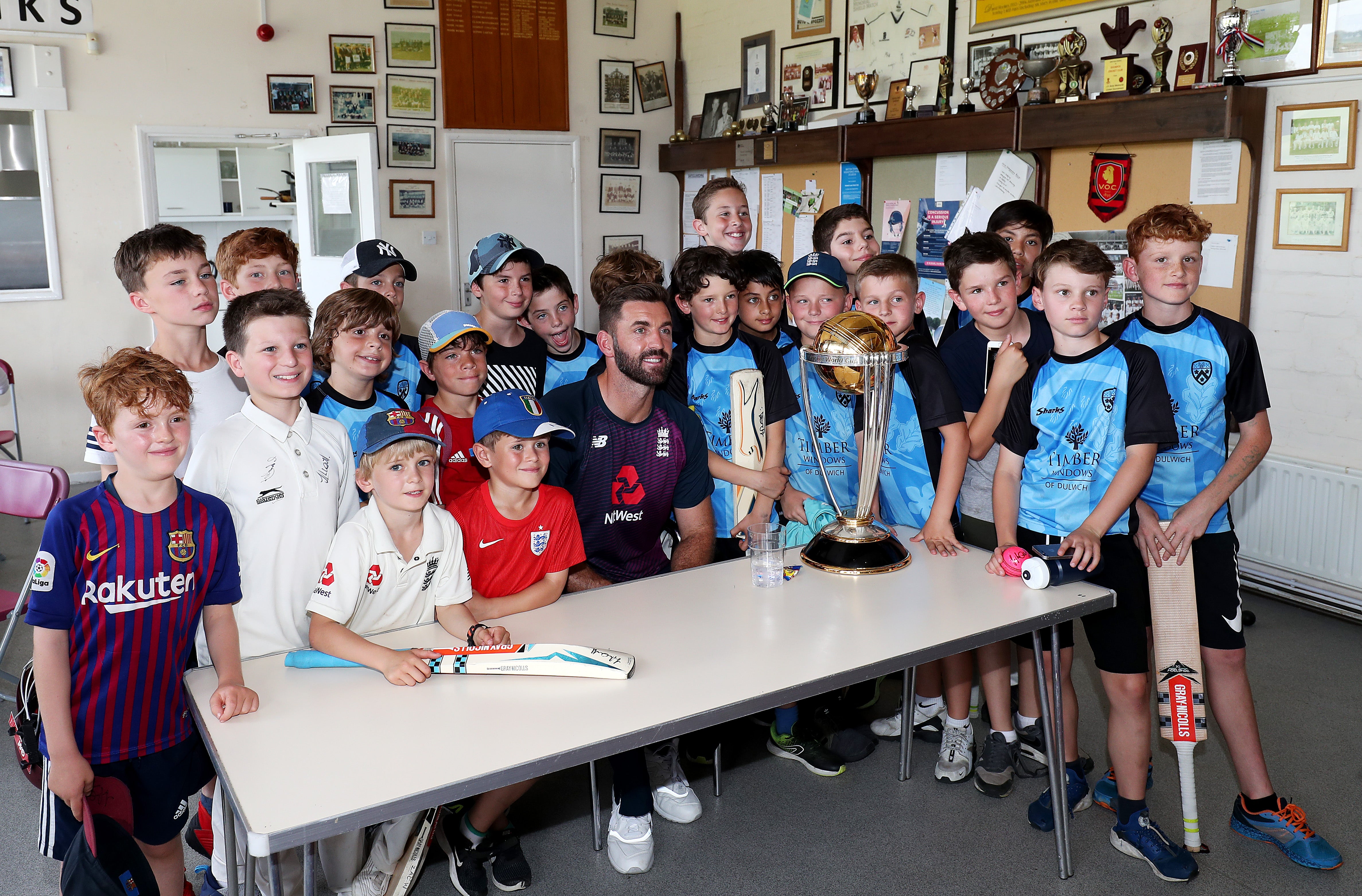 Liam Plunkett admits the children he’s coaching don’t know about his cricketing past