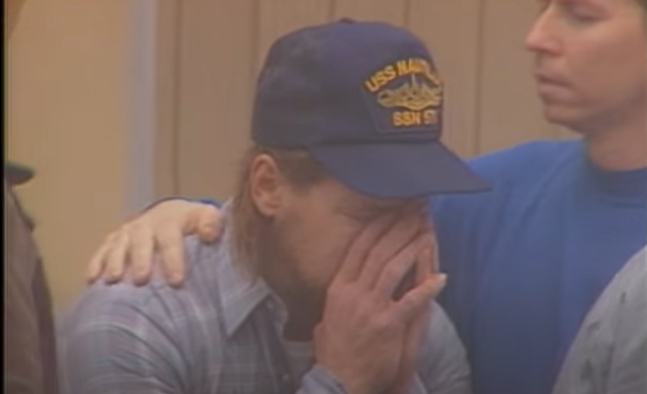 Mr Turner was seen on camera crying after he found his son’s body