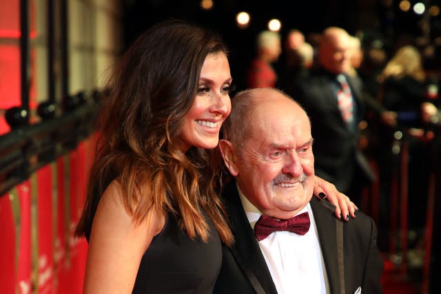 Kym Marsh with her father, David (David Pary/PA)