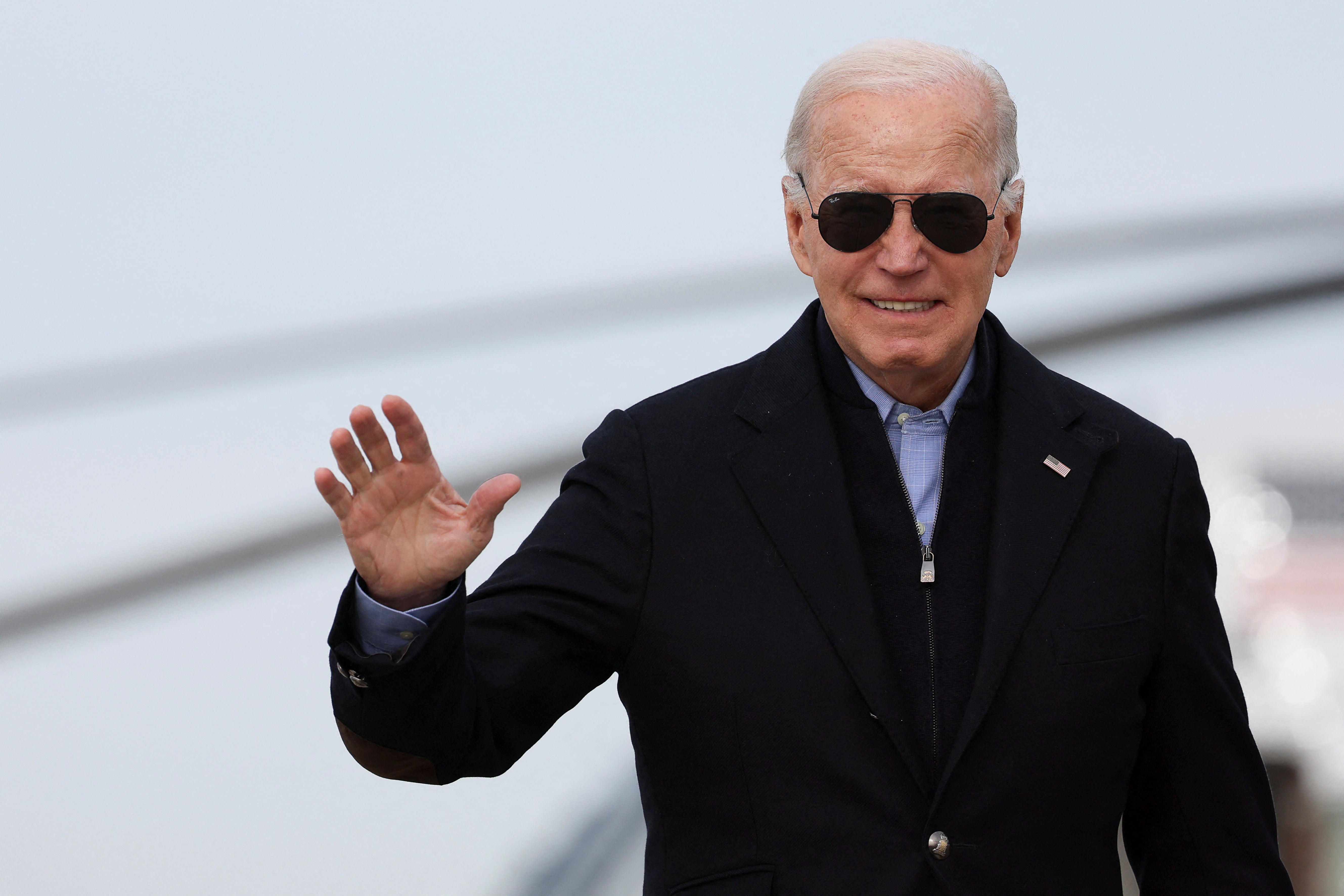 <p>President Joe Biden boards Air Force One for Allentown, Pennsylvania</p>