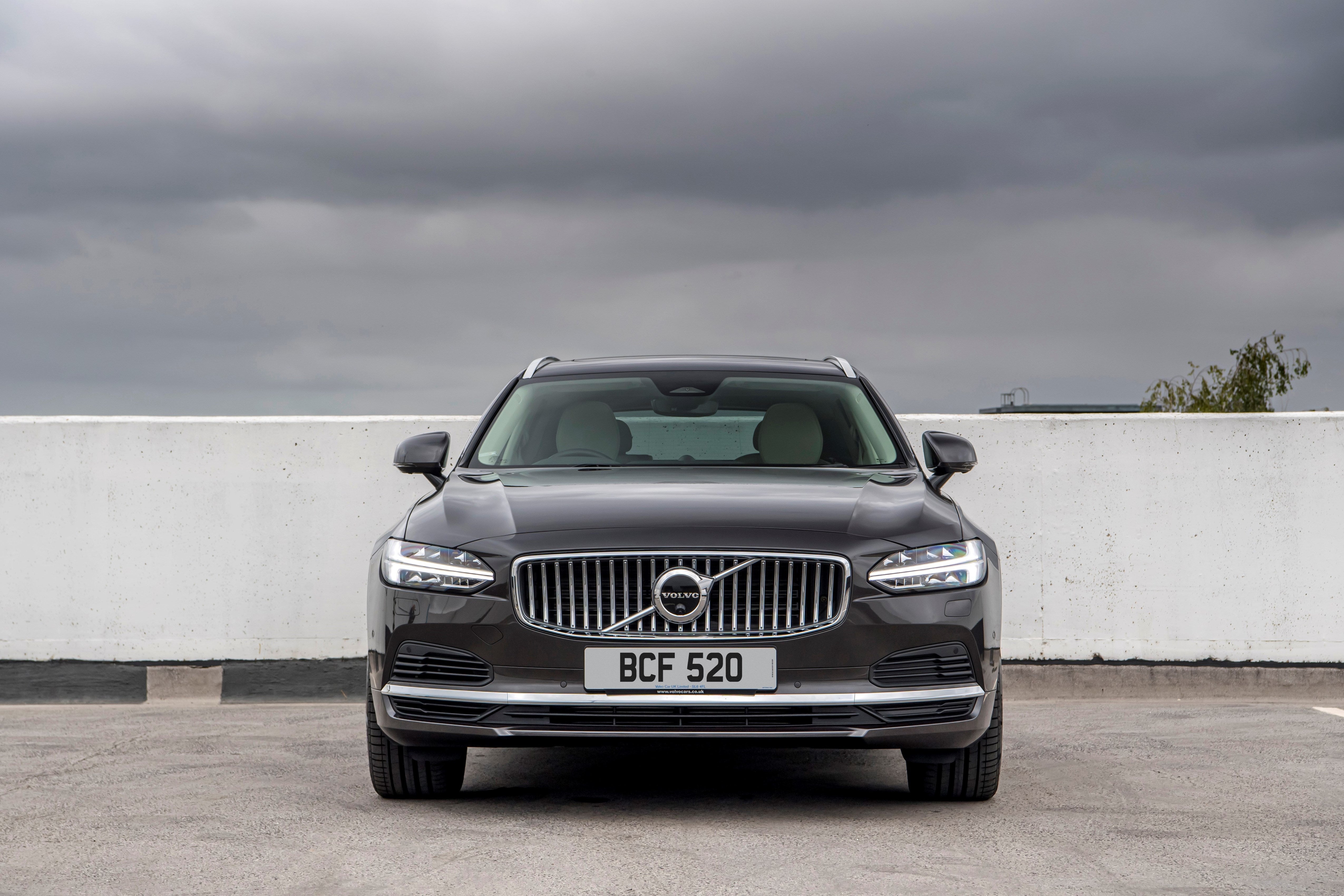 The grille has the famous Volvo insignia but is more highly styled than its shovel-nosed predecessors