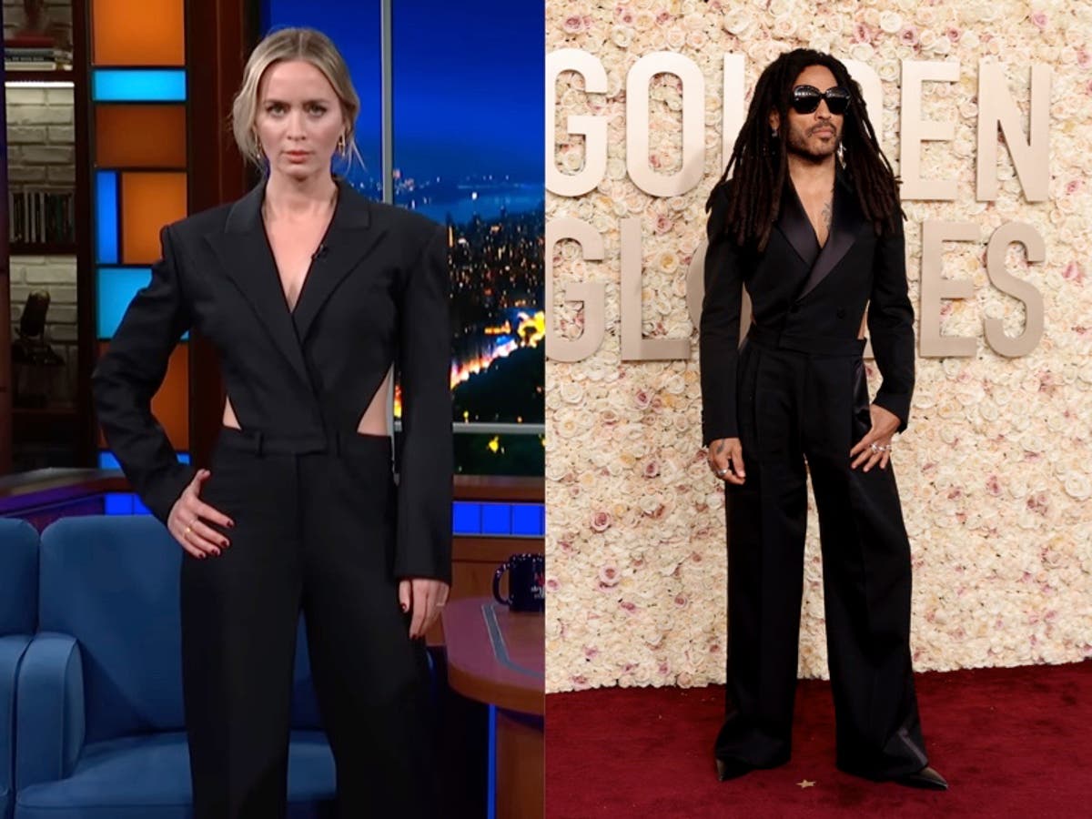 Lenny Kravitz or Emily Blunt: Fans debate who wore black jumpsuit better Lenny Kravitz or Emily Blunt: Fans debate who wore black jumpsuit better