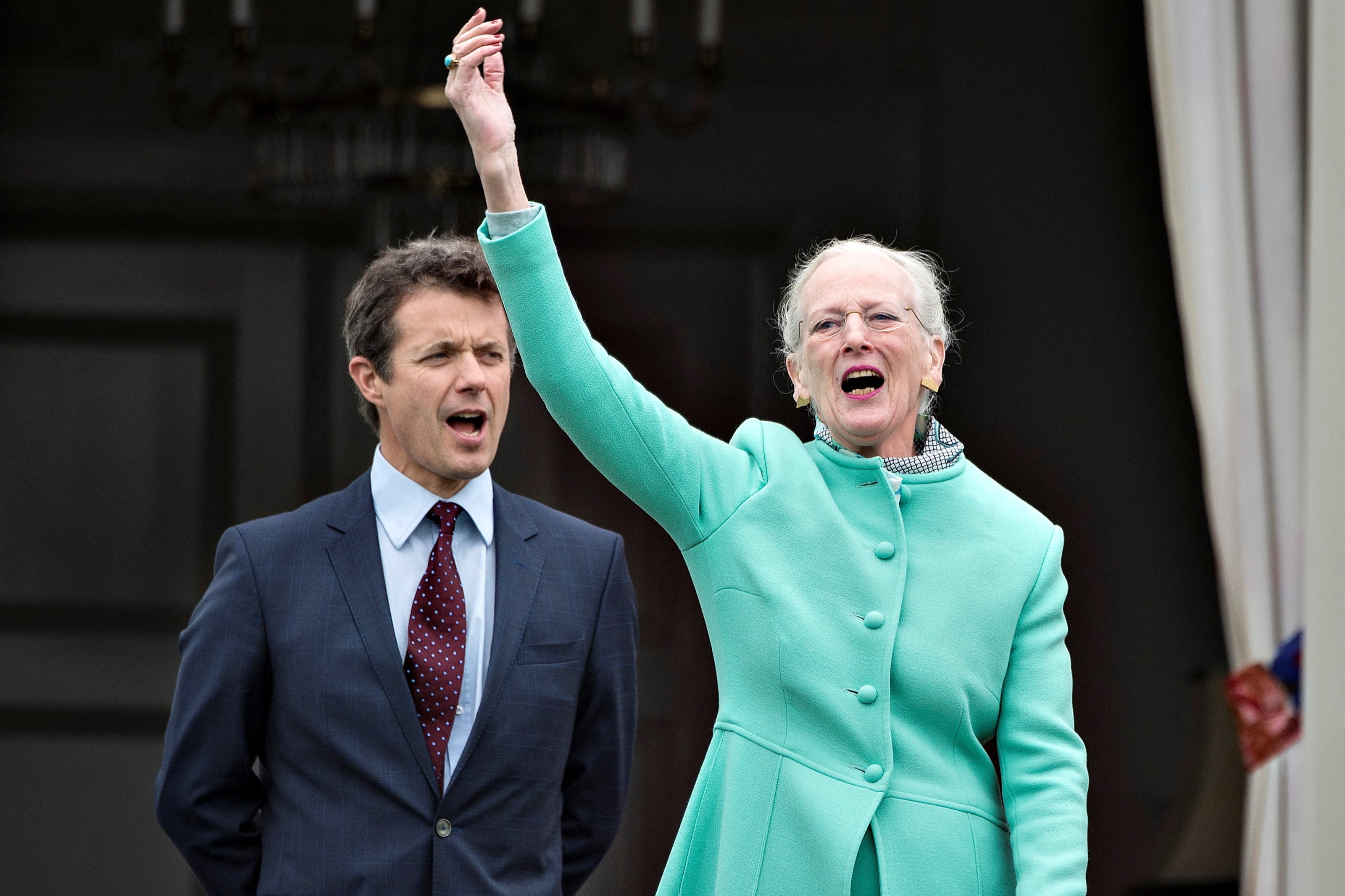 Margrethe and Frederik on the queen’s birthday on 16 April, 2017