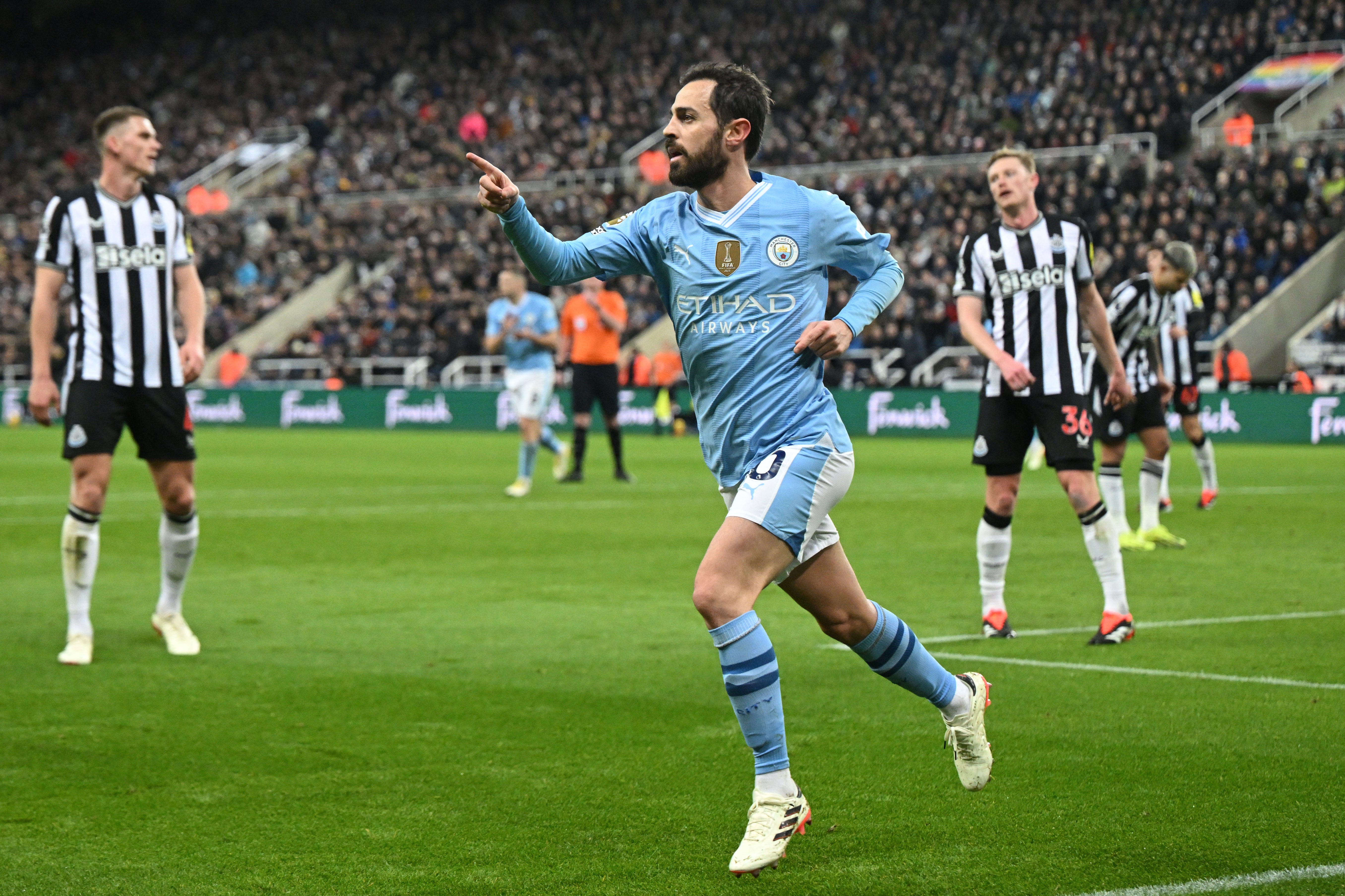 Newcastle were left frustrated by Man City at St James’ Park