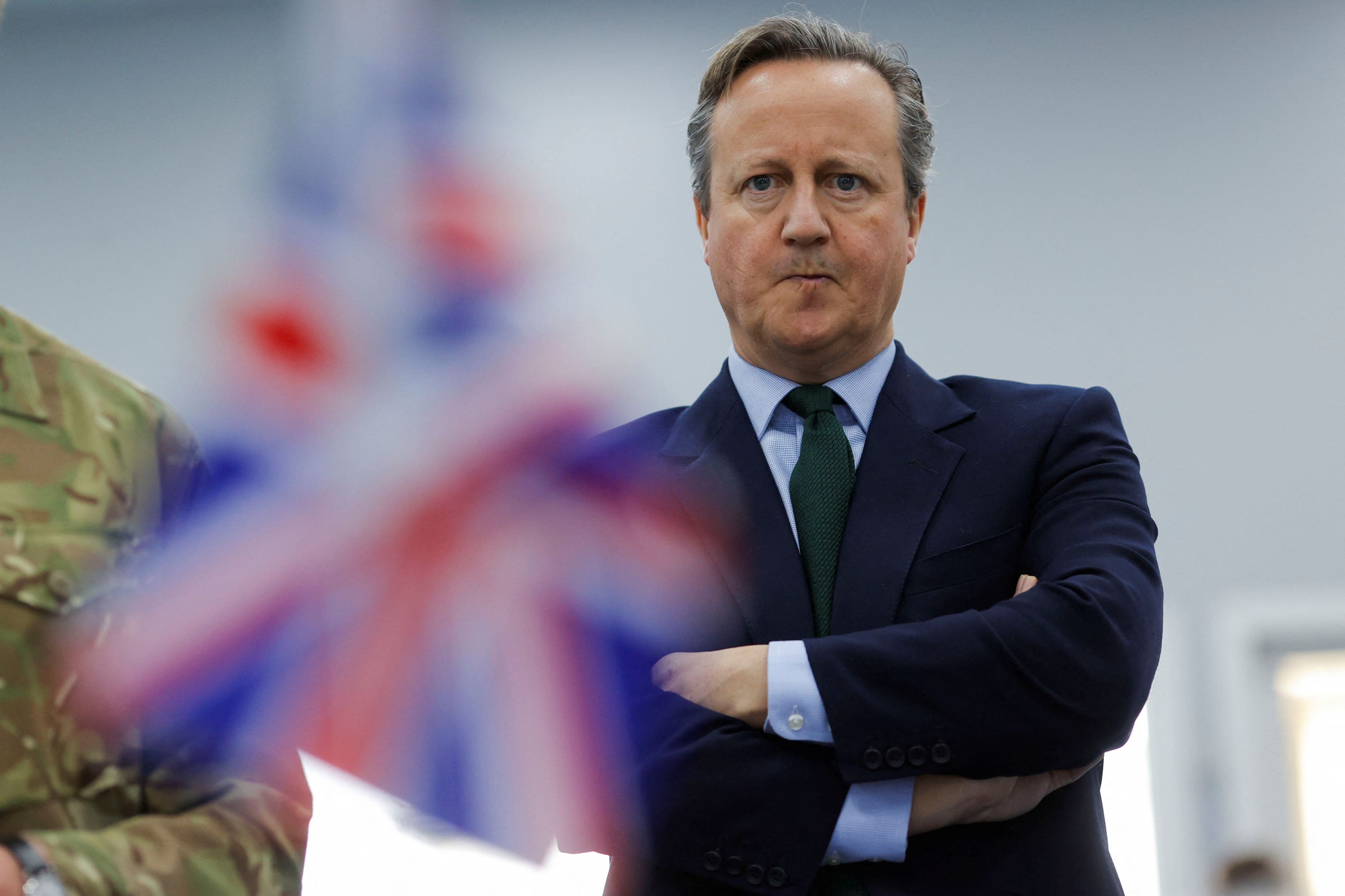 Lord David Cameron hinted further strikes could follow if the Houthis continue their attacks (Valdrin Xhemaj/PA)