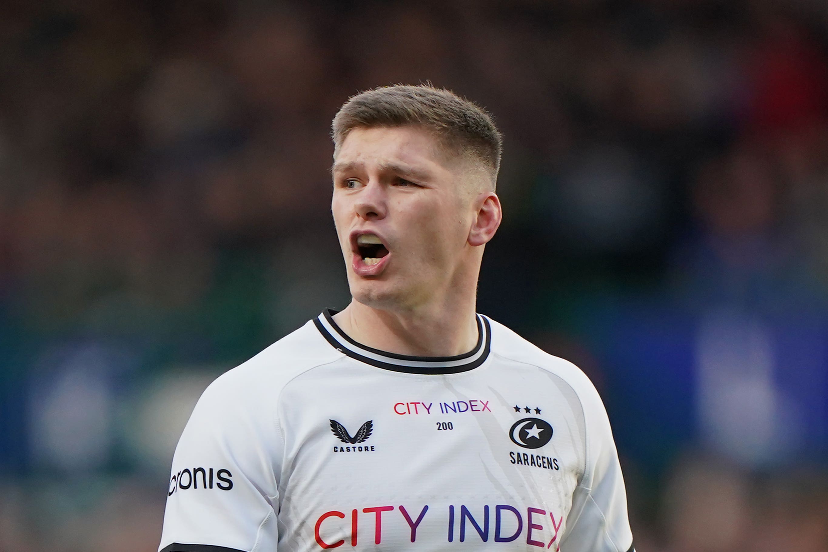 Owen Farrell is set to make his 250th appearance for Saracens against Harlequins