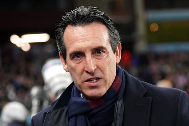 File photo dated 09-11-2023 of Aston Villa manager Unai Emery, who admits Aston Villa are unlikely to make big moves in the transfer market this month. Issue date: Friday January 12, 2024.