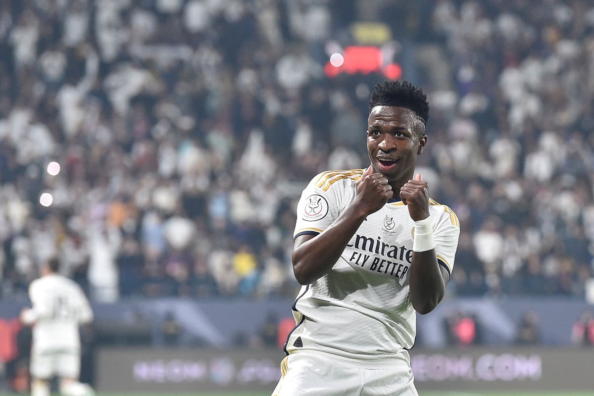 Vinicius Junior hat-trick gives Real Madrid Super Cup win over Barcelona Vinicius Junior hat-trick gives Real Madrid Super Cup win over Barcelona