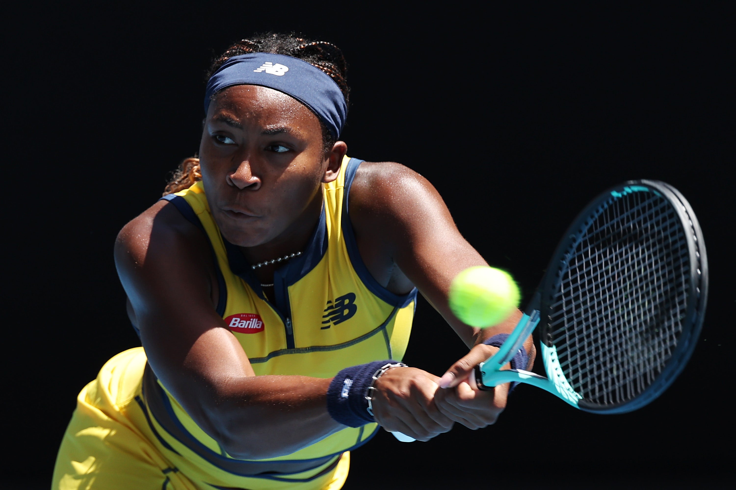 Coco Gauff opened her Australian Open campaign with a straight-sets win