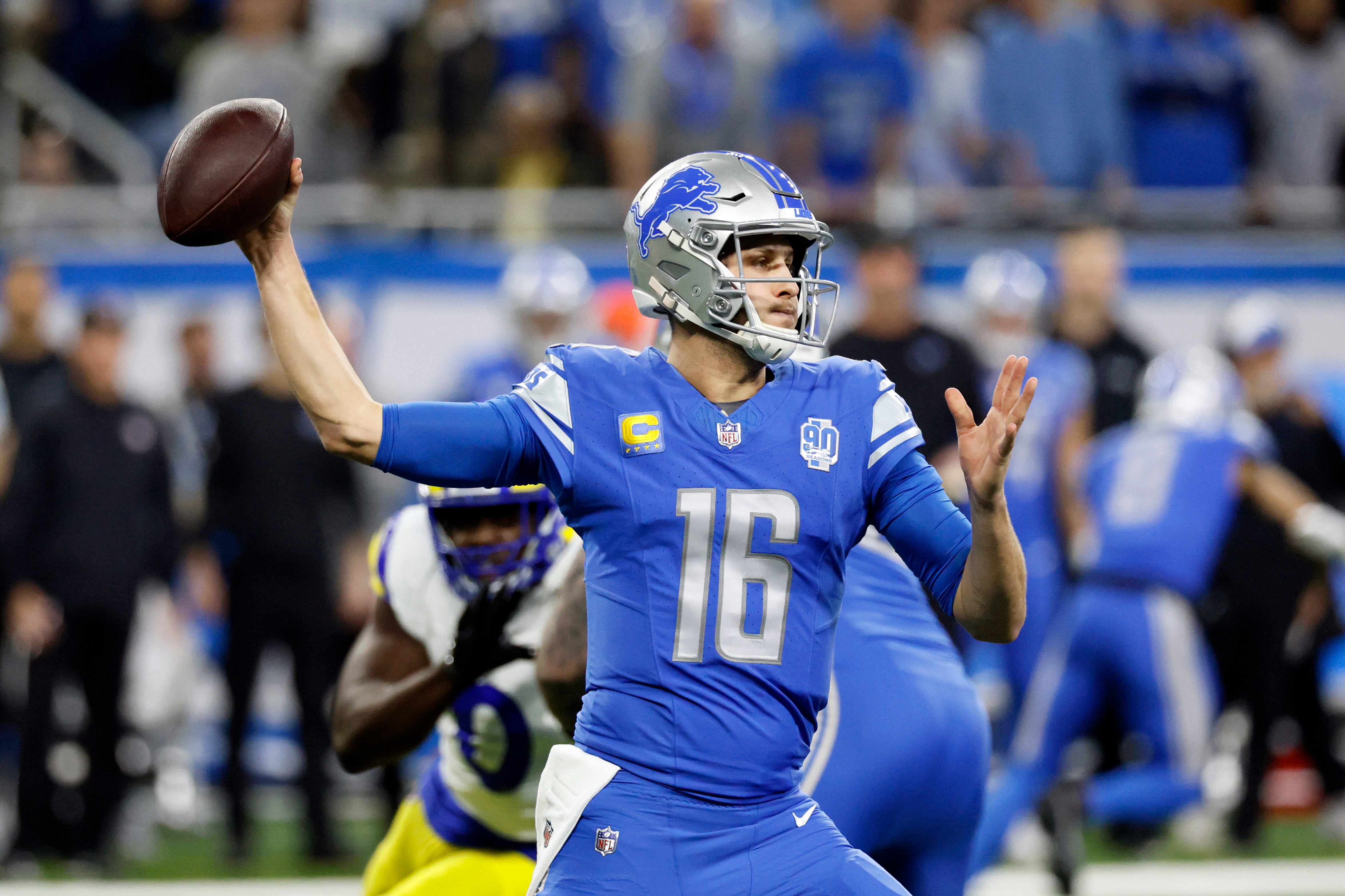 Jared Goff Leads Lions To First Playoff Win In 32…