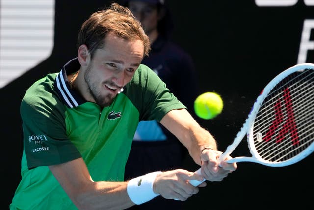 Daniil Medvedev felt the heat against Terence Atmane (Andy Wong/AP)