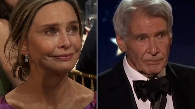 <p>Harrison Ford cries collecting Critics Choice award as he pays tribute to wife Calista Flockhart.</p>