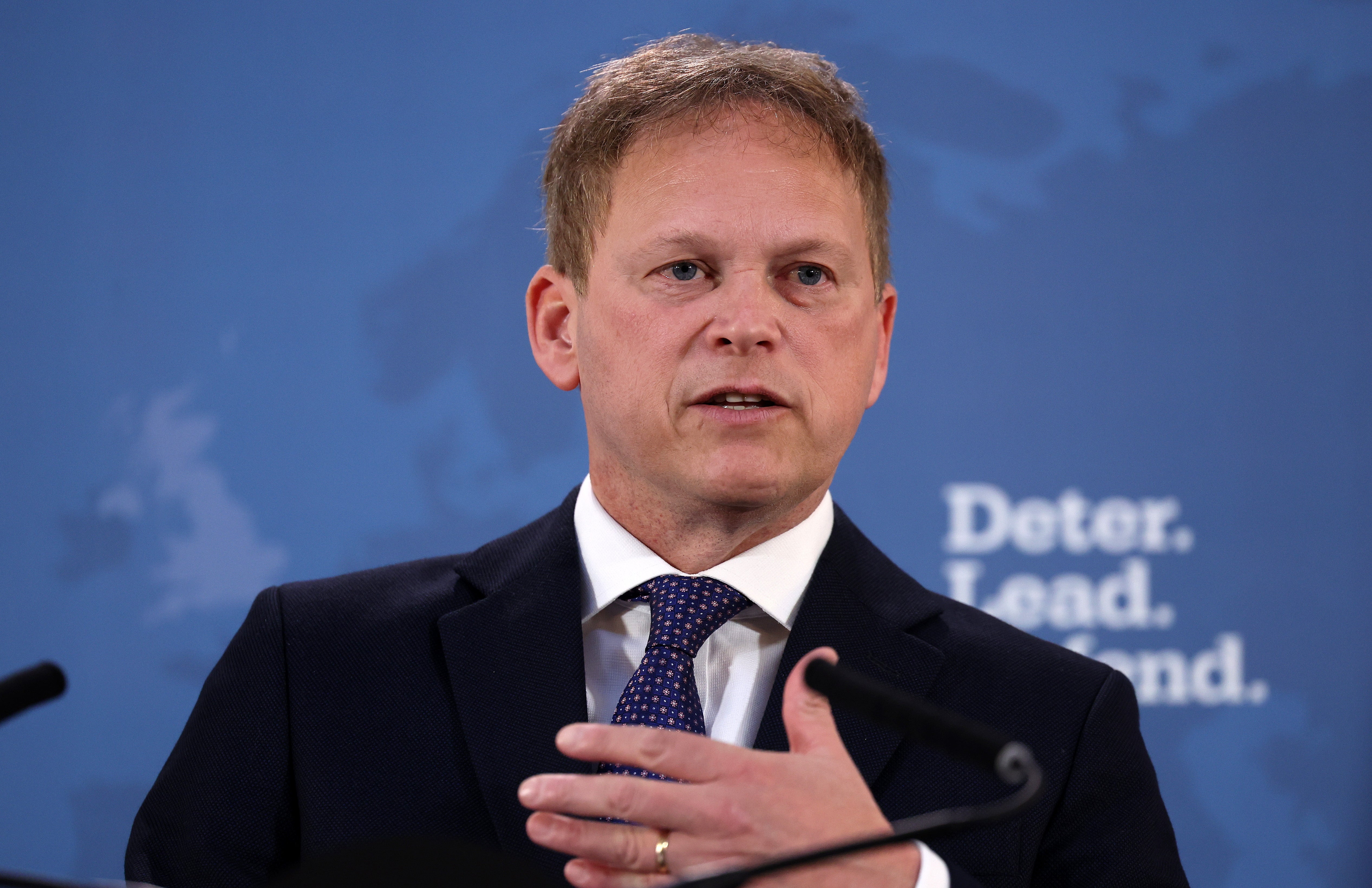 Grant Shapps delivered a speech on the UK’s air strikes in Yemen