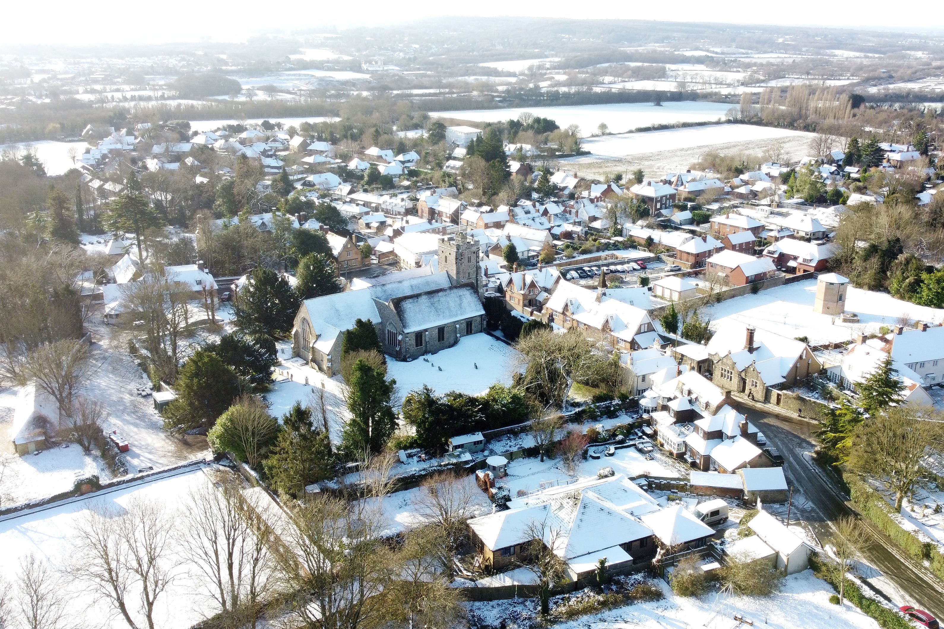 Snow and ice are causing travel disruption for some parts of the UK, with the cold and wintry weather set to continue (Gareth Fuller/PA)