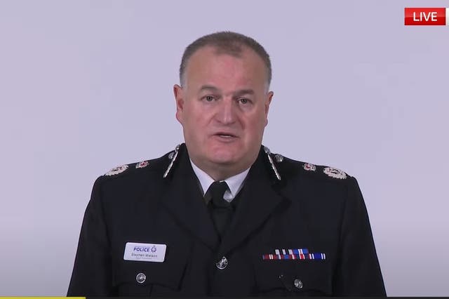<p>Chief Constable Stephen Watson of Greater Manchester Police sent a message to those men involved in the gangs who had not yet been detained</p>