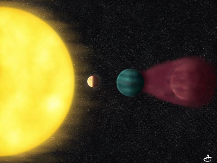 Young, hot, Earth-sized planet HD 63433d sits close to its star in the constellation Ursa Major, while two neighboring, mini-Neptune-sized planets — identified in 2020 — orbit farther out