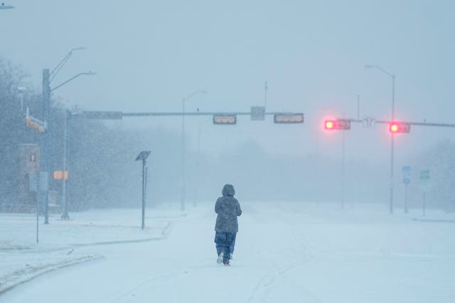 APTOPIX Winter Weather Texas