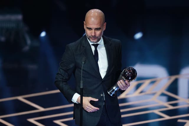 Pep Guardiola guided City to the treble last season, adding the Champions League crown to their Premier League and FA Cup triumphs (John Walton/PA)