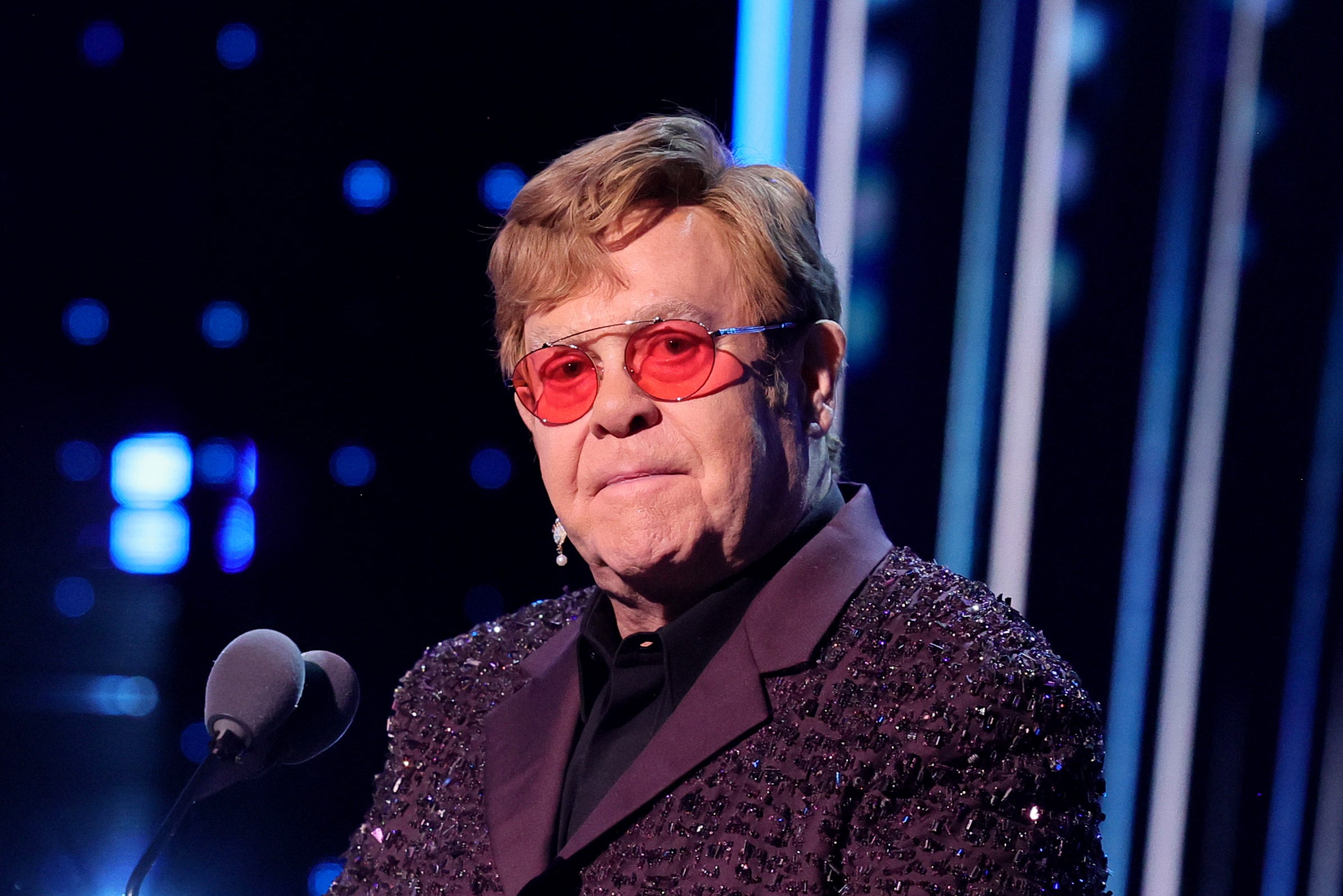 Elton John pictured in 2023