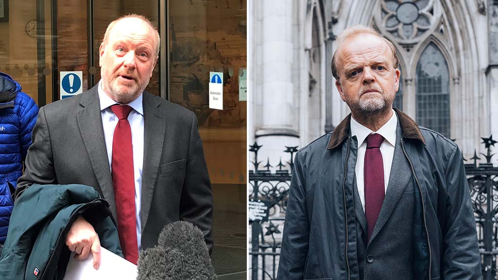 Alan Bates (left) and Toby Jones, who played him in the ITV drama about the scandal, ‘Mr Bates vs The Post Office’