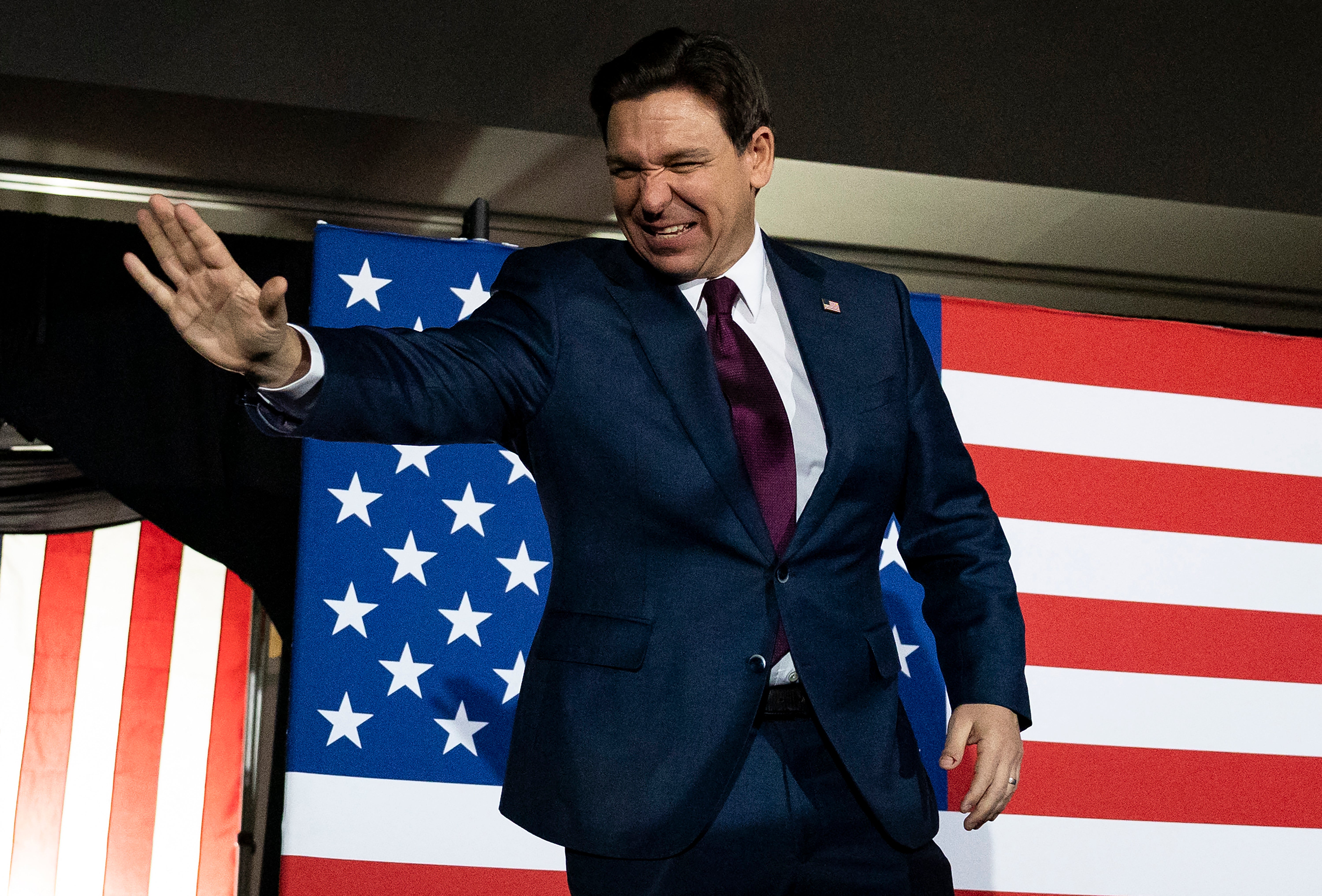 Ron DeSantis came in second place in the Republican Iowa caucuses