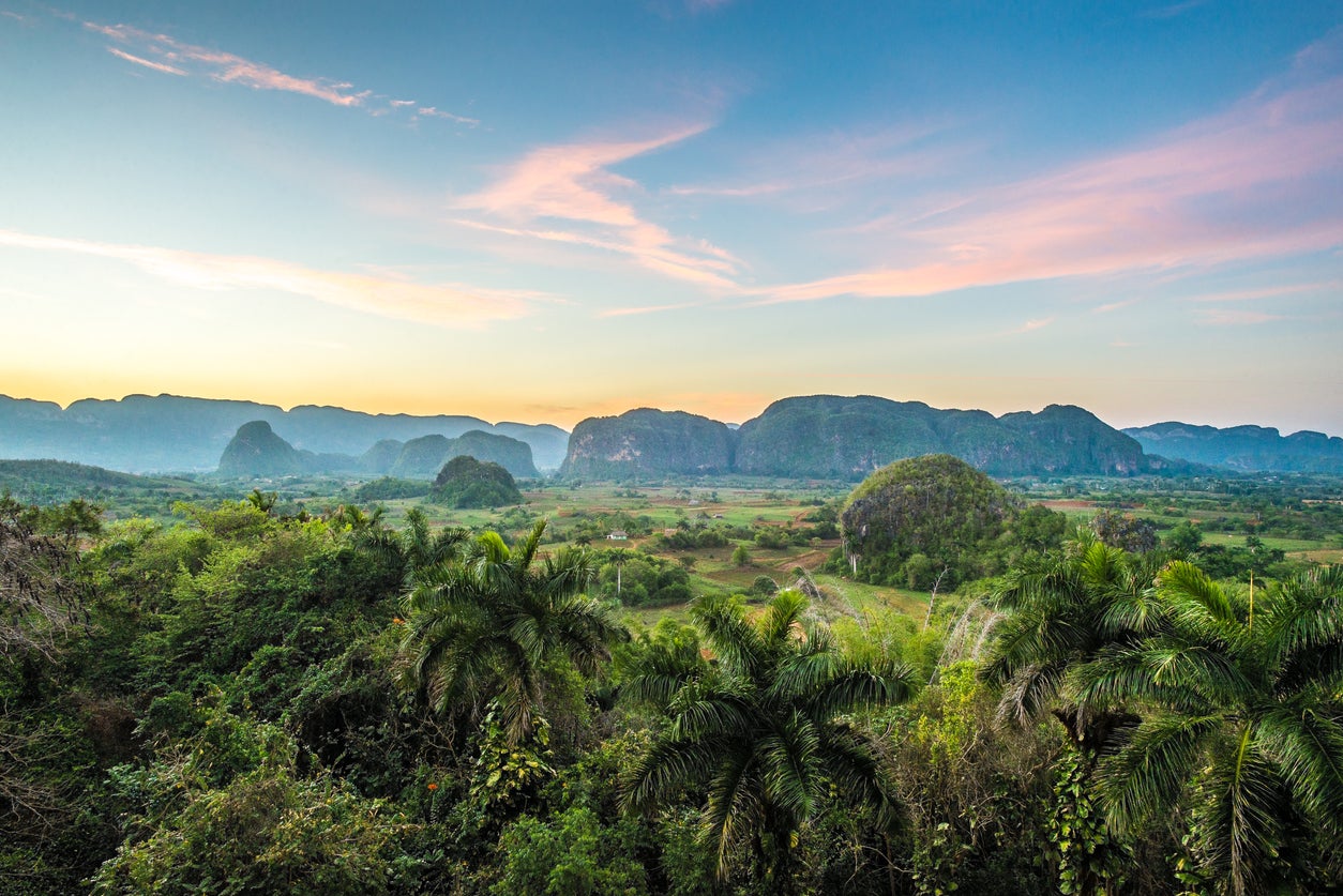 The Valle de Viñales sits at the western end of the island of Cuba