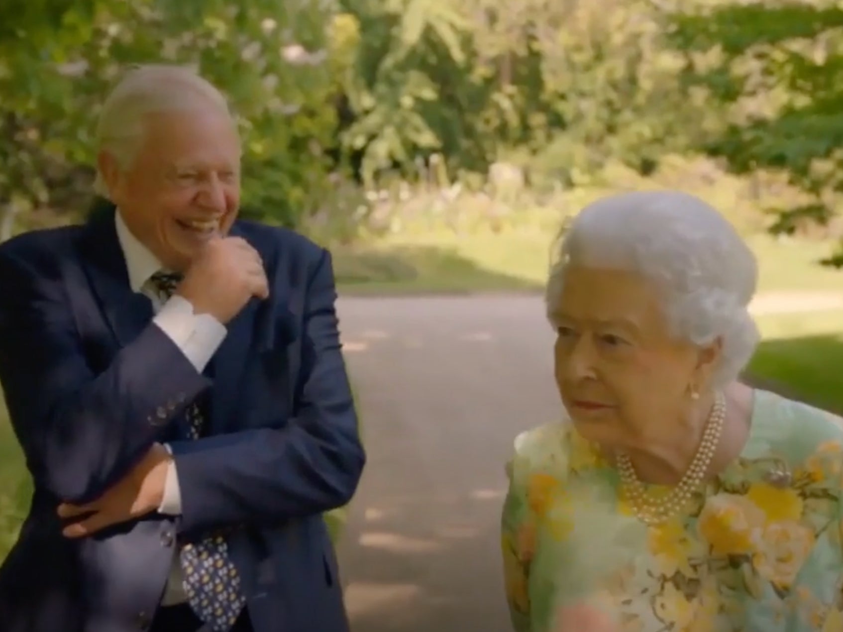 When David Attenborough met the Queen