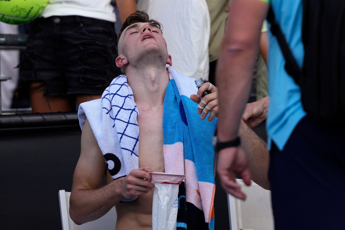 Jack Draper blames stress for sickness after first-round win at Australian Open