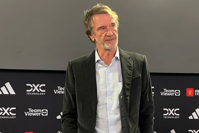 Sir Jim Ratcliffe is coming in as minority owner at Manchester United (Simon Peach/PA)