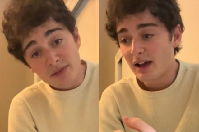 <p>Noah Schnapp discusses Middle East conflict on TikTok</p>