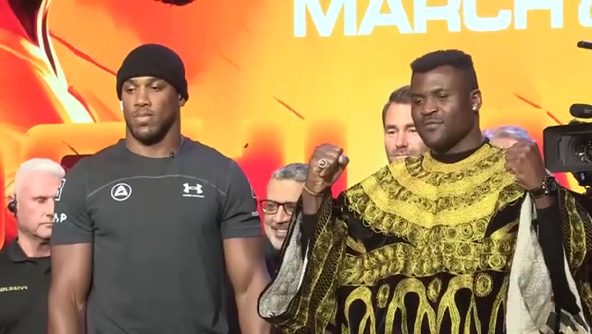 Anthony Joshua vows to ‘put belts on hold’ and take Francis Ngannou’s soul in Saudi bout