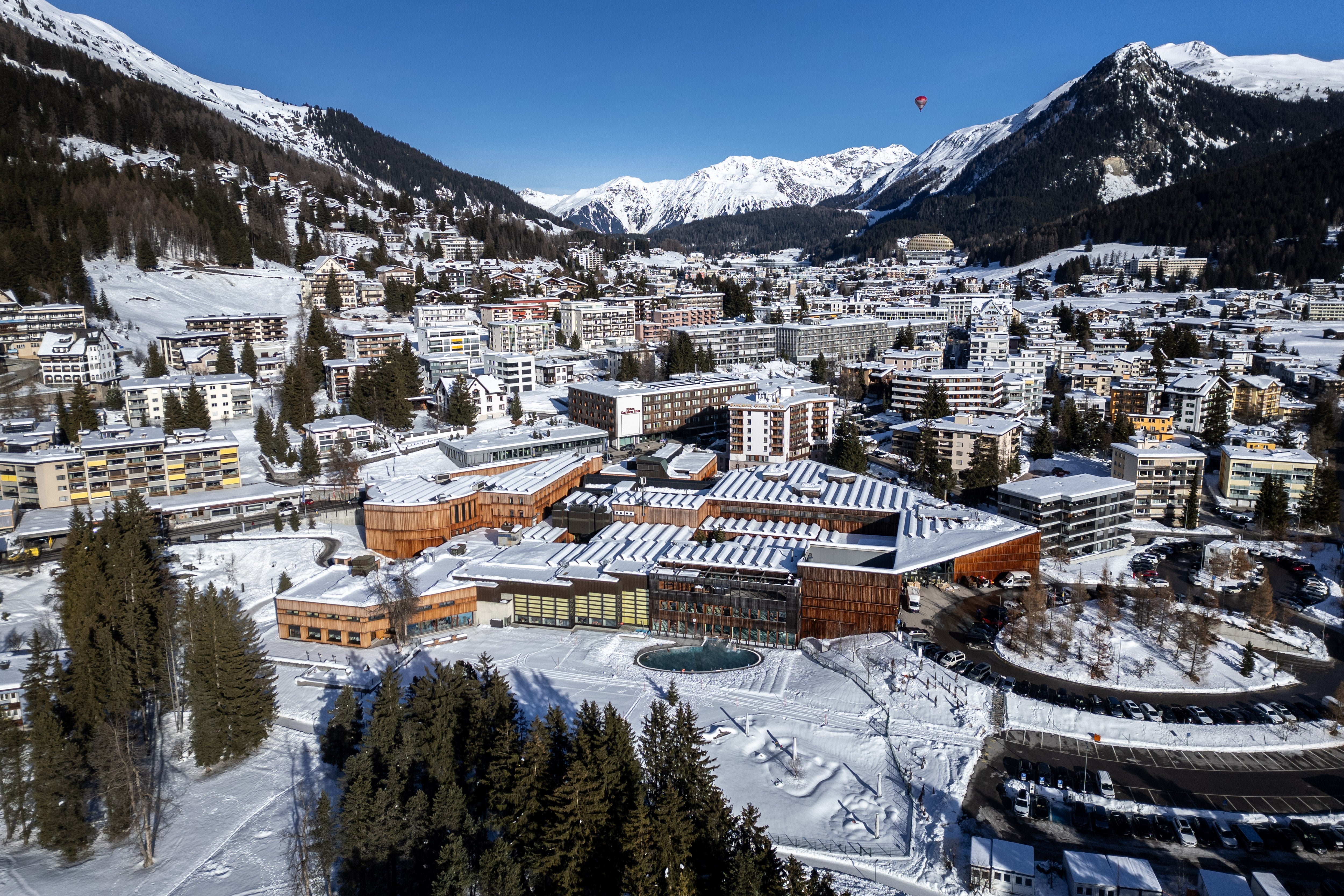 The Congress Centre at Davos where the 54th annual meeting of the World Economic Forum was held, 15 to 19 January