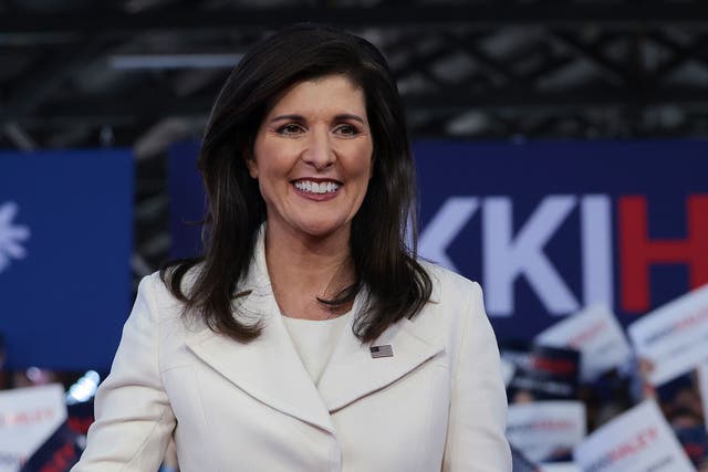 <p>Republican presidential candidate Nikki Haley has defended her claim that the United States has ‘never been a racist country’ </p>