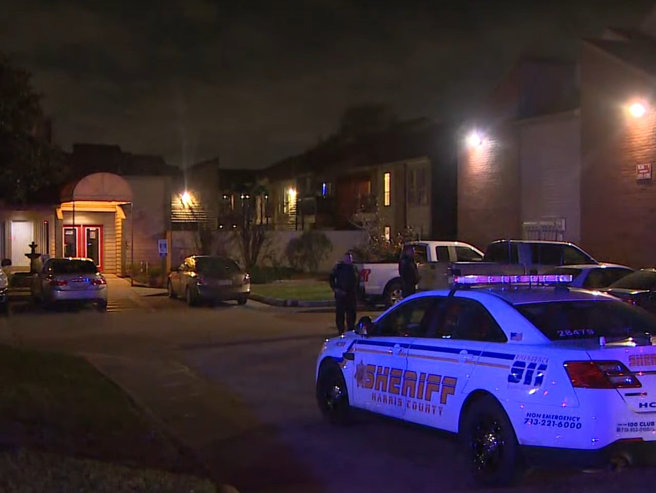 <p>Wilman Sandoval’s apartment complex in the outskirts of Houston, Texas</p>