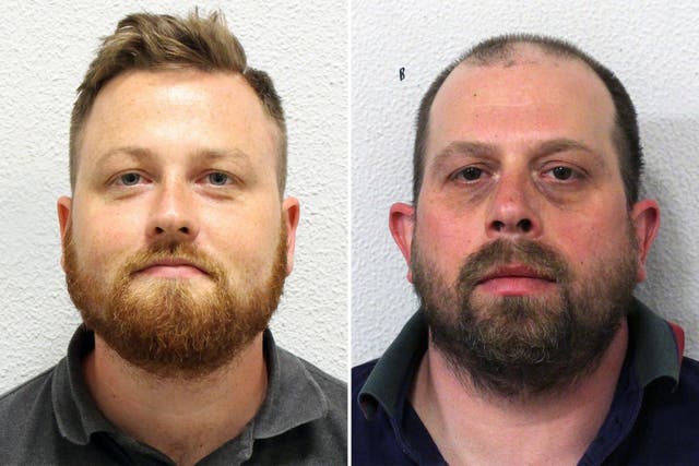 <p>Louis Ahearne (left) and his older brother Stewart Ahearne raided a Swiss museum </p>