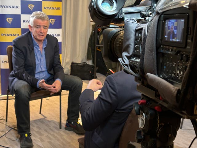 <p>Summer storms? Michael O’Leary, chief executive of Ryanair, is concerned about air-traffic control issues during the 2024 peak</p>