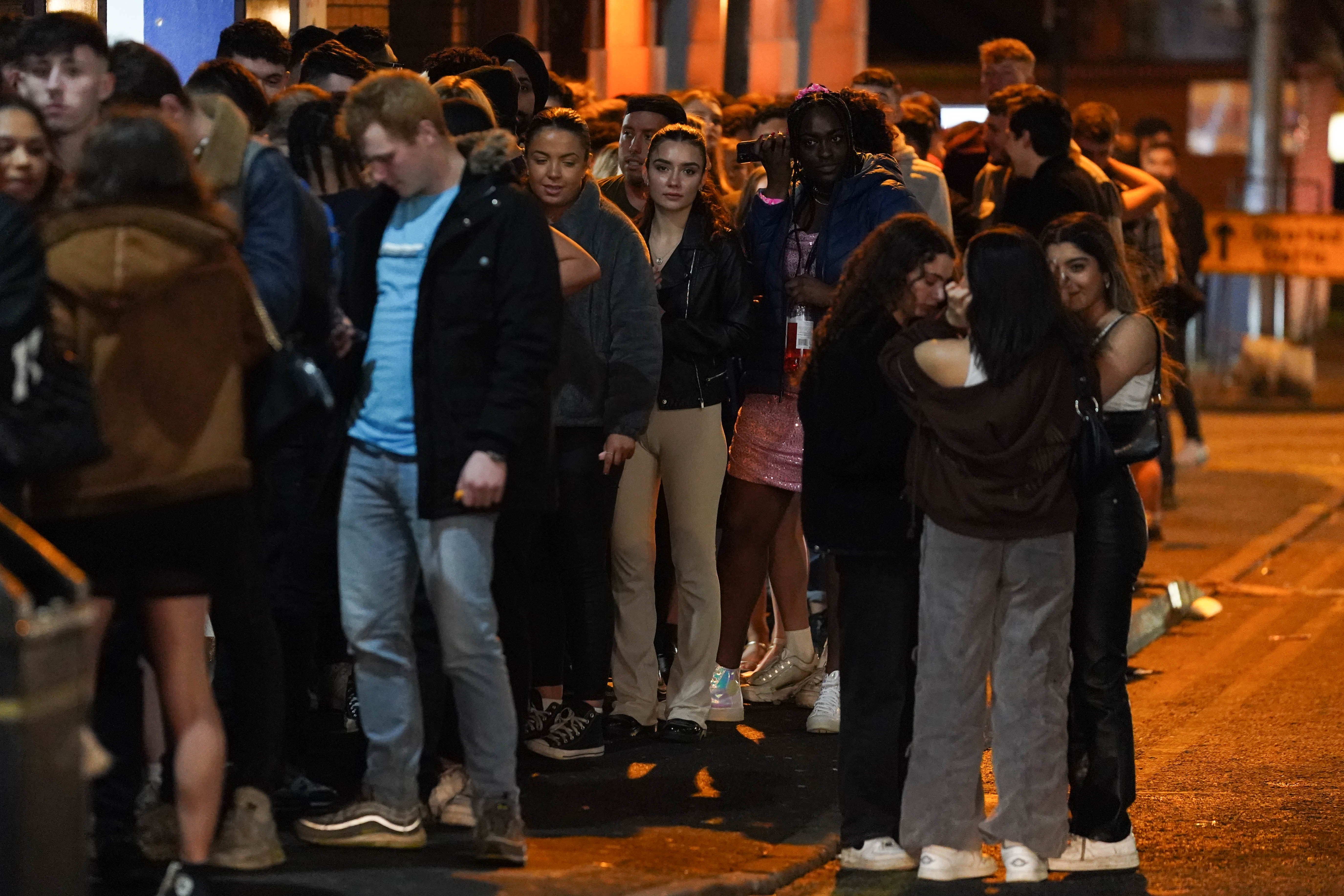 People queuing outside Pryzm night club in happier times: the chain is currently under threat