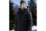 Mountain Warehouse concord extreme men’s down long jacket, black
