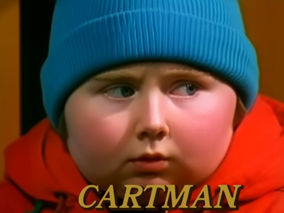 Deepfake of Eric Cartman as a character on an Eighties sitcom
