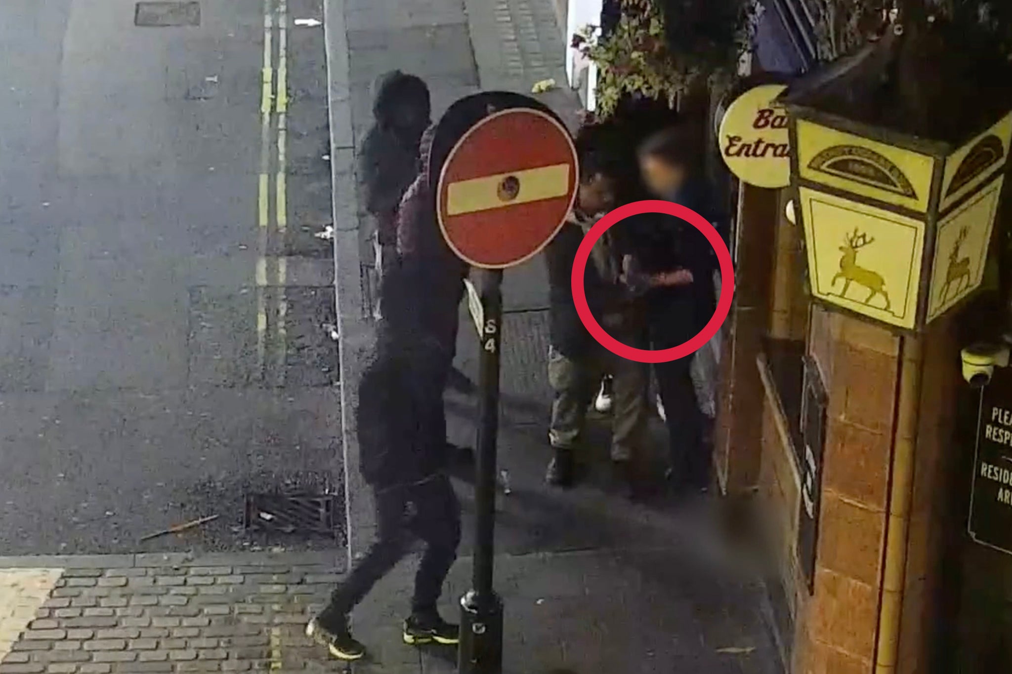 <p>CCTV of an undercover officer wearing a luxury watch being targeted by watch thieves in London’s West End</p>