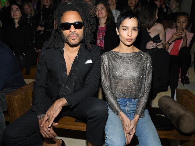 <p>Lenny Kravitz with his daughter, Zoe</p>