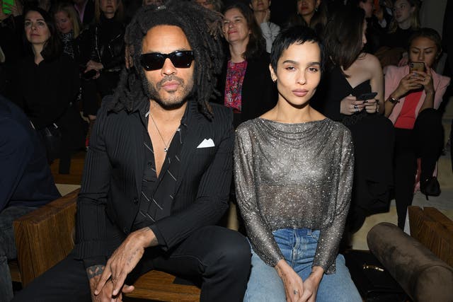 <p>Lenny Kravitz with his daughter, Zoe</p>