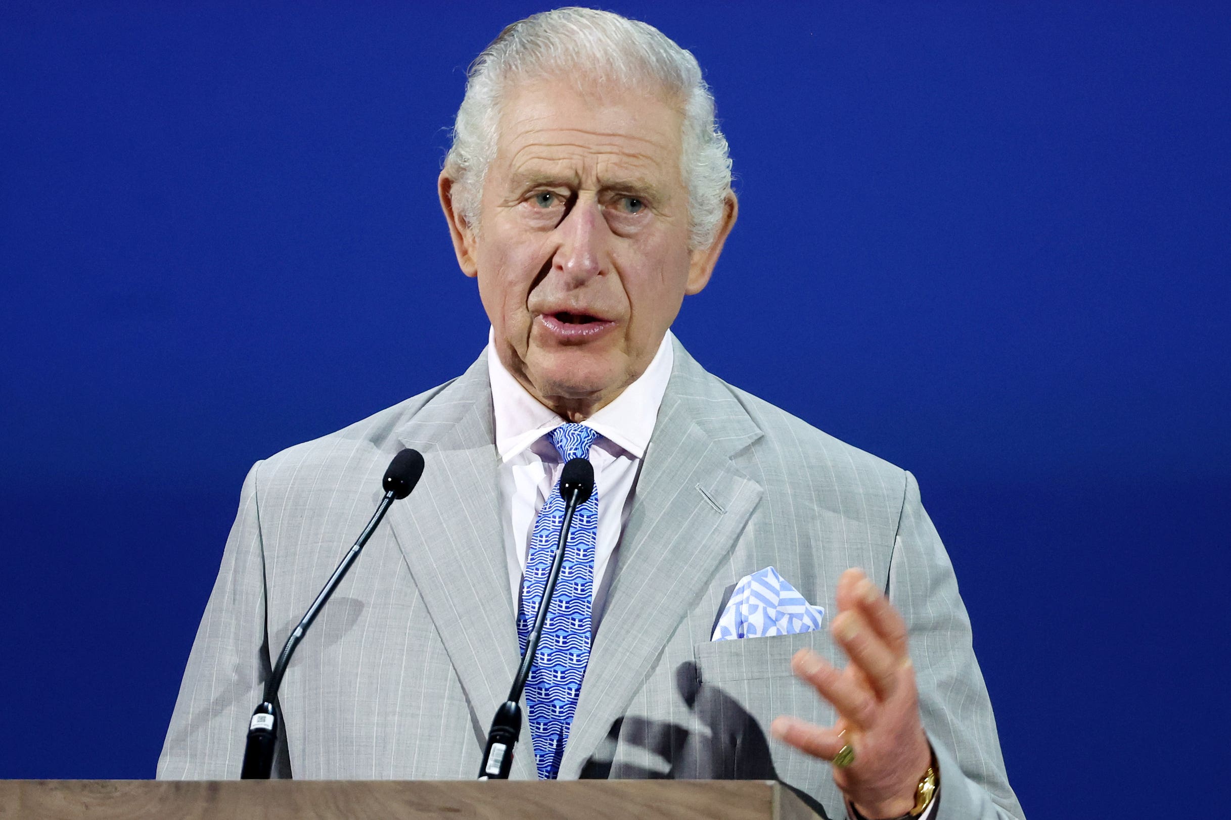 The King is to be treated in hospital, the Palace announced (Chris Jackson/PA)