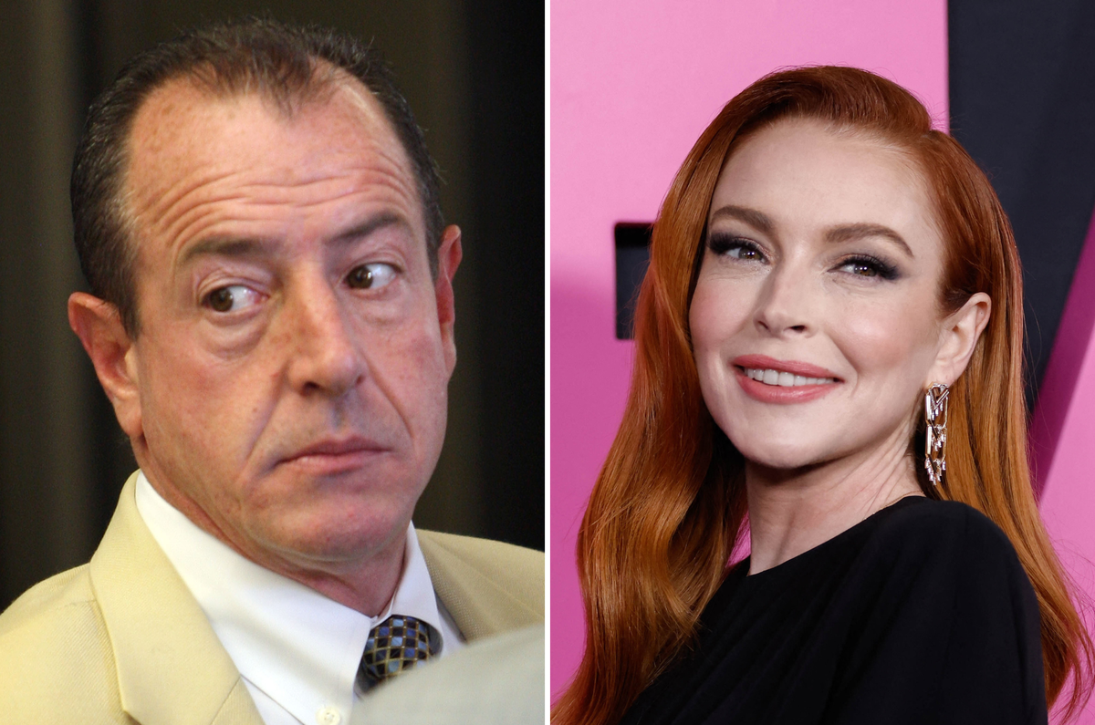 Lindsay Lohan’s father reacts in disgust to Mean Girls joke about his daughter