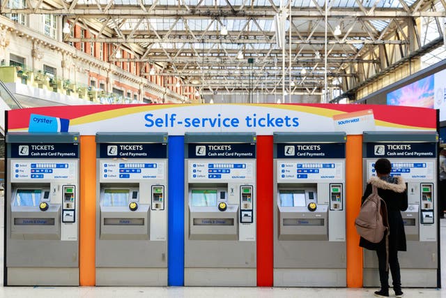 <p>Around 150 million train journeys in 2022 were taken using tickets bought from a machine </p>