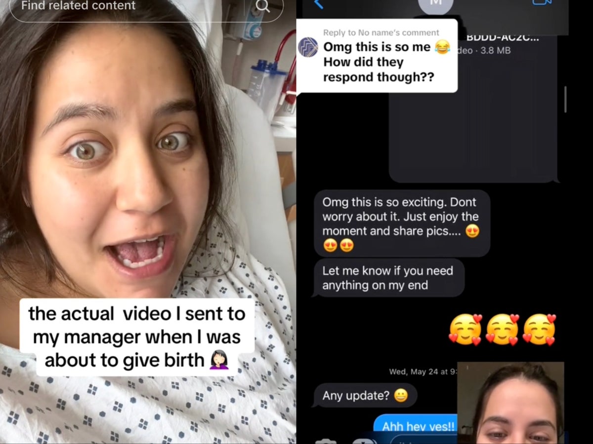 Pregnant woman shares work update she sent her boss while giving birth