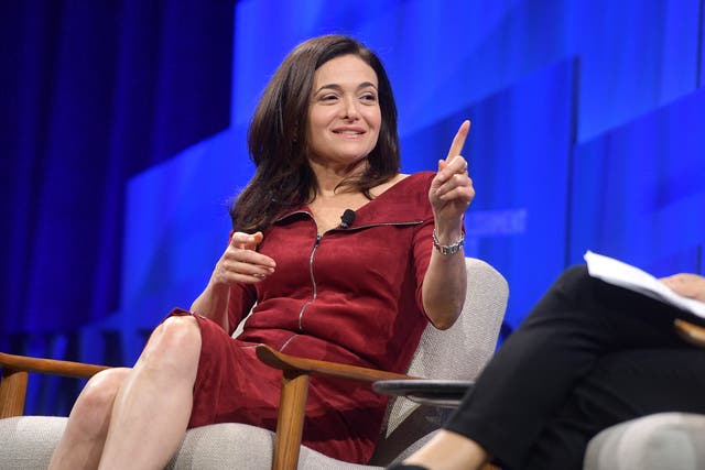 <p> Sheryl Sandberg speaks onstage during ‘Putting a Best Facebook Forward’ at Vanity Fair’s 6th Annual New Establishment Summit at Wallis Annenberg Center for the Performing Arts on October 22, 2019 in Beverly Hills, California</p>